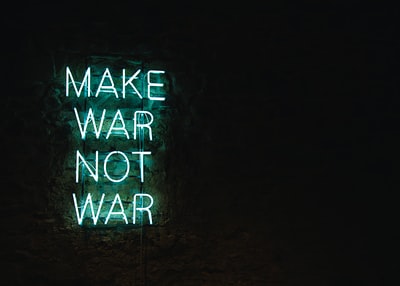 绿色使战争不是战争引导的标志